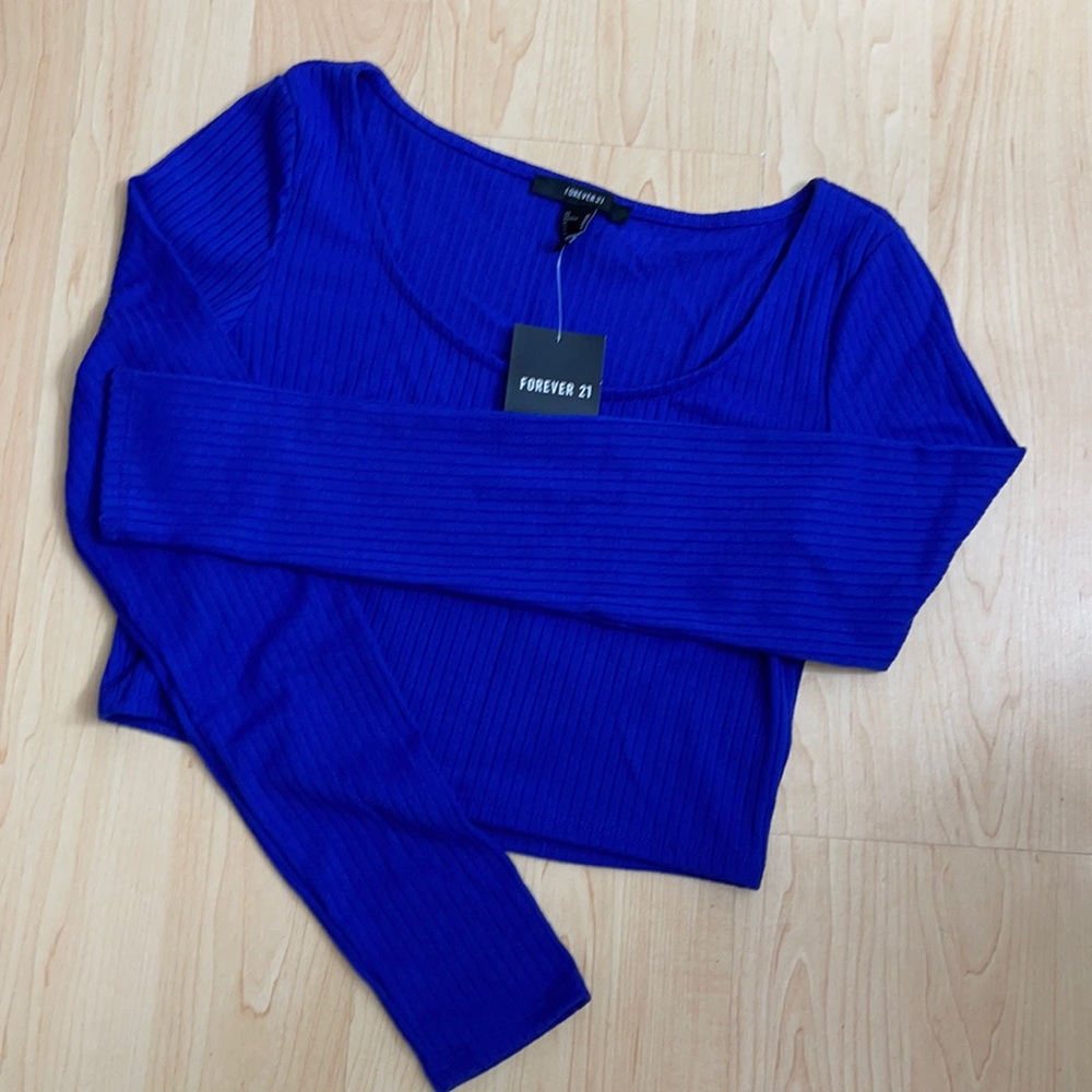 Royal Blue Crop Top